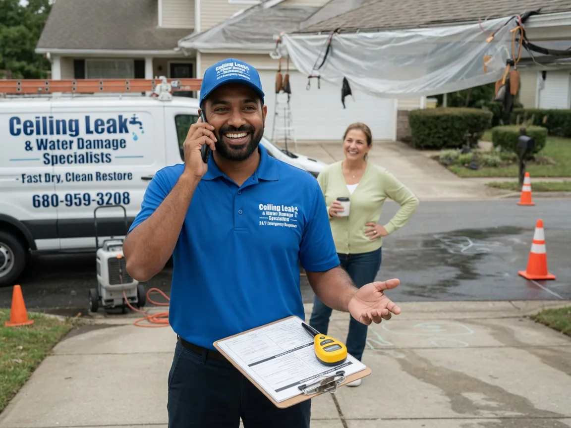 Ceiling Leak Cleanup Wellington, UT FAQs
